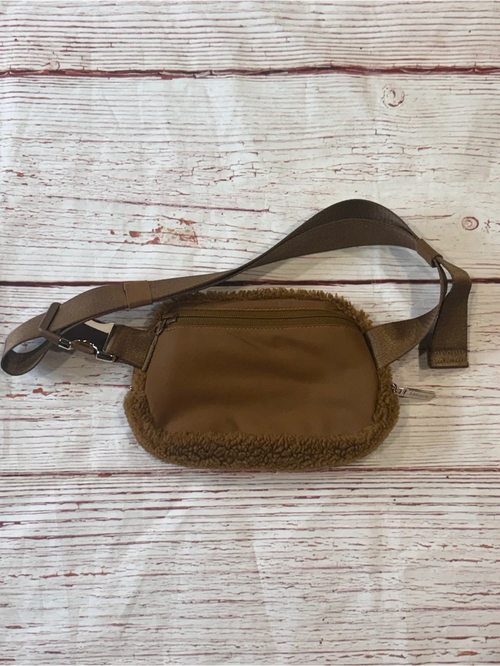 Lululemon Everywhere Belt Bag 1L Fleece Gold Hardware in Burnt Caramel